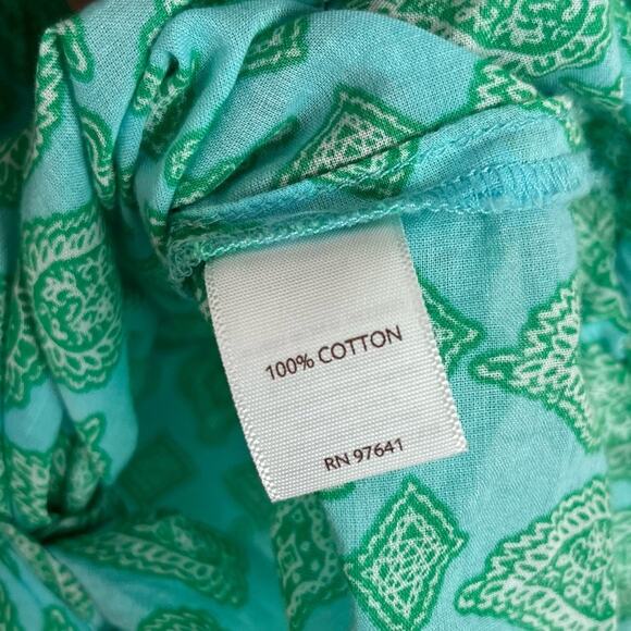 J Jill Sleeveless Tie Waist Button Down Cotton Top Small - Picture 7 of 8